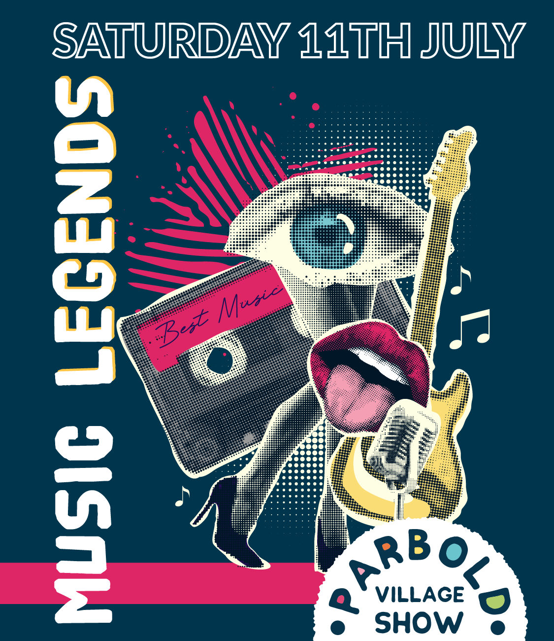 Parbold Village Show, Saturday 11th July 2026. Theme: Music Legends